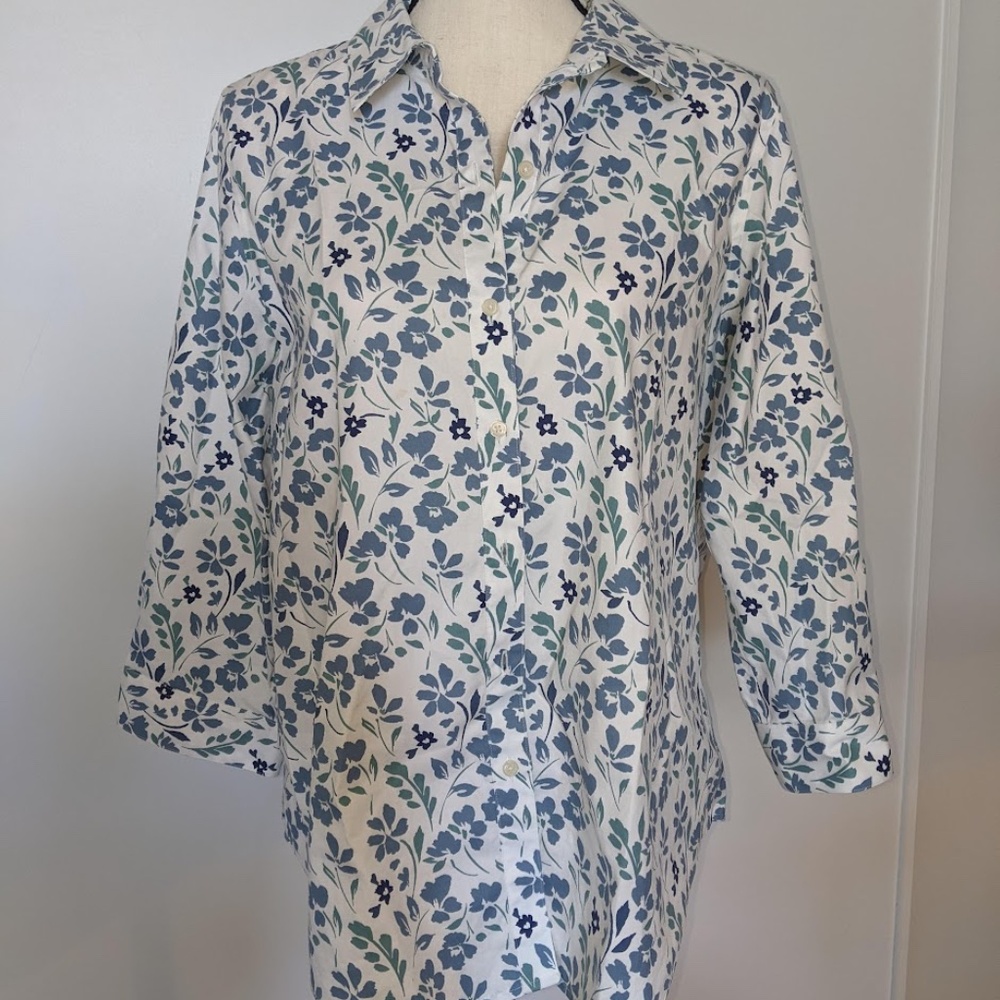 Coldwater Creek Women's 3/4 Sleeve Button Blouse - Size 12